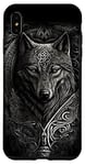 iPhone XS Max Stylish Viking Wolf Design Wild Animal Viking Wolf Case