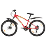 vidaXL Mountainbike 21 växlar 26-tums däck 36 cm röd 3067222