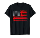 USA Flag From Electric Guitars American Rocker Musician T-Shirt
