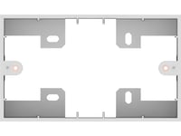 Vision Techconnect 3 2-Gang Uk Backbox - Bakstycke - Vit - 2-Gang