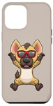 Coque pour iPhone 14 Pro Max Hyène dansante et amoureuse de la faune