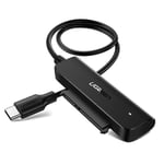 Ugreen 2,5" SATA III 3.0 HDD SSD til USB-C 3.2 Gen 1 (SuperSpeed USB 5 Gbps) adapter - Svart
