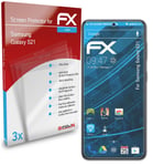 atFoliX 3x Screen Protection Film for Samsung Galaxy S21 Screen Protector clear