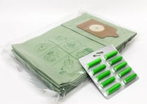 10 X BAGS TO FIT HENRY PSP240  + 10 VAC AIR FRESHENERS   PRO3   33572