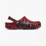 Crocs CLASSIC MARBLED Adults Slip-On Clogs Lightweight Comfort Pepper/Black