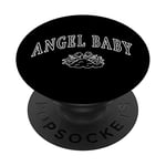 Angel Baby Lettres graphiques chérubin PopSockets PopGrip Interchangeable