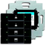 KNX Kontrollelement 4-touch mattsvart