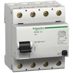 Schneider Electric Acti 9 RCCB-ID Jordfelsbrytare B, 4-polig 125A, 300mA (S)