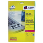 Avery Laser Label H-Duty 10 Per Sheet Silver Pack of 200 L6012-20