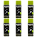 6x Canbrush C68 Grass Lime Spray Paint All Purpose DIY Metal Wood Plastic 400ml