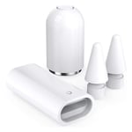 Ln-magnetiskt pennfodral laddningsadapter och spetsar ersättningstillbehörssats för Apple Pencil 1:a generationen