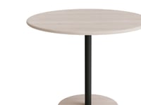 Bord Donut, Ø900 Mm, Höjd 720 Mm, Vitpigmenterad Ask På Svart Olivfärgad Ram