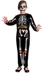 Ciao- Skeleton Boy Squelette Dia de los Muertos costume déguisement garçon (Taille 5-7 ans)