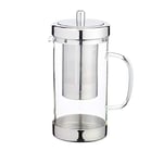 KitchenCraft 1 Litre Stainless Steel and Glass Infuser Teapot