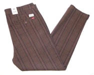 * LEVI'S * Men's NEW XX Chinos Standard Tapered 38"W X 32"L Brown Check Trousers