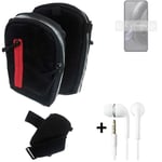 Shoulder bag / holster + earphones for Motorola Edge 30 Neo Belt Pouch Case