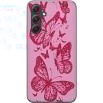 Samsung Galaxy S24 FE Transparent Mobilskal Fjärilar