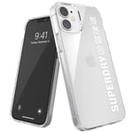 Superdry Phone Case Compatible with iPhone 12 Mini Case, 5.4 Inches, Snap Case Clear Fully Protective Phone Cover, Clear, White Details