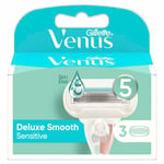 Venus Deluxe Smooth Sensitive Razor Blades, pack of 3 - BRAND NEW