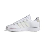 adidas Femme Grand Court Alpha Sneaker, FTWR White/Zero met./FTWR White, 41 1/3 EU