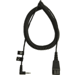 JABRA QD Cord to 2.5mm pin plug coiled (8800-01-46)