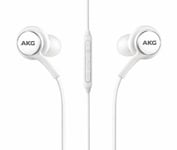 Samsung AKG Headphones For Galaxy Tab A7 T500 Headset Earpiece Microphone White