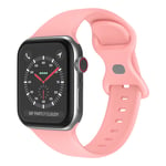Silikone urrem til Apple Watch 7 / 8 / 9 41mm osv. - Pink