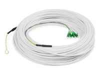 Digitus - Nätverkskabel - Lc/Apc Enkelläge (Hane) - 30 M - 4 Mm - Fiberoptisk - 9 / 125 Mikrometer - G.657.A2/Os2 - Halogenfri, Dropkabel - Vit