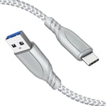 Cable USB Type C 2M/2 M¿¿tre,3A Charge Rapide Nylon Tress¿¿ Cable Chargeur pour Xiaomi Redmi Note 11/11 Pro/10/10 Pro/9/9 Pro/9T/9S/8 8T 7,Mi Note 10 Lite,12 11T 12X,Mi A2 A3/11 5G/10T Lite Pro 9 10 8