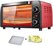 Toaster oven,1700 Oven Toaster Electric Small Tempered Glass Door Removable Crumb Tray Insulated Handle Watts with and Baking