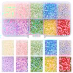 Glaspärlor - Seed beads 2mm - Smyckestillverkning - DIY multifärg