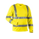 Blåkläder Varseltröja 3381 T-shirt lång ärm, varsel, UV-skydd Gul L 338110703300L