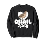 Quail Lady Chicken Bird Sweatshirt