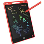 ACROPAQ Tablette d'écriture et dessin - tablette LCD Rouge, 8.5 pouces - Tablesse graphique enfant électronique portable avec écran couleur - Cadeau idéal enfants tout âge