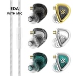 KZ EDA Écouteurs Bass Balanced Hi-Res In Ear Monitor Écouteurs Écouteurs Sport Antibruit HIFI Casque KZ EDX EDS ZSN PRO-Avec MIC