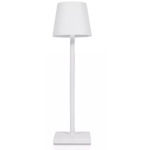 Uppladdningsbar LED bordslampa Inomhus/utomhus - Vit, IP54 utomhus bordslampa, touch dimbar - Dimbar : Dimbar, Farve : Vit