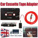 3.5mm Jack Aux Car Cassette Adapter Audio Tape W/Micro for MP3 CD Player Phone