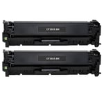 DOREE 2x Noir CF380X Cartouche de Toner Remplacement pour MFP M476nw M476dn M476dw