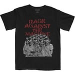 Rage Against the Machine Unisex Adult Crowd Masks Cotton T-Shirt - XL