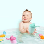 Cartoon Hippo Shampoo Cup Baby Shower Bath Water Swimming Head K Pink