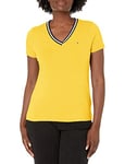 Tommy Hilfiger Women's V-Neck T-Shirt, Iconic Snapdragon, S