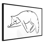 Plakat - Cat's Dreams - 30 x 20 cm - Sort ramme