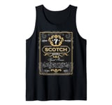 Scotch Whiskey Label Booze Father's Day Bachelor Party Gift Tank Top