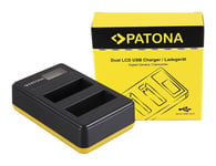 Patona Dual LCD USB Lader for Nikon EN-EL14 CoolPix D3100 D3200 D5100 D5200 P7000 P7100 P7 15060181966 (Kan sendes i brev)