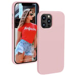 ProBien Case for iPhone 12 Pro Max, Silicone Soft Gel Rubber Shockproof Shell, Anti-Yellow, Anti-Scratch, Drop Protection Cover for New iPhone 12 Pro Max 2020 (6.7") - Pink