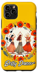 Coque pour iPhone 11 Pro Belly Dancer Art Retro Bellydance Coquelicot rouge