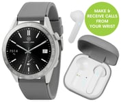 Harry Lime Grey Calling Smart Watch and Earbud Set