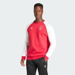 adidas Ajax Amsterdam Essentials Trefoil Crew Sweatshirt Men