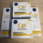 NIVEA Q10 Anti-Wrinkle Power Firming Day Cream SPF 15 50ml  X2 And Eye Cream X2