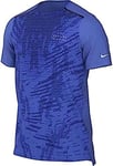 Nike Dri Fit Run Dvn Rise 365 T-Shirt Medium Blue/Reflective Silv L